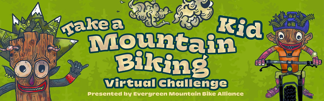 take a kid MTB event header