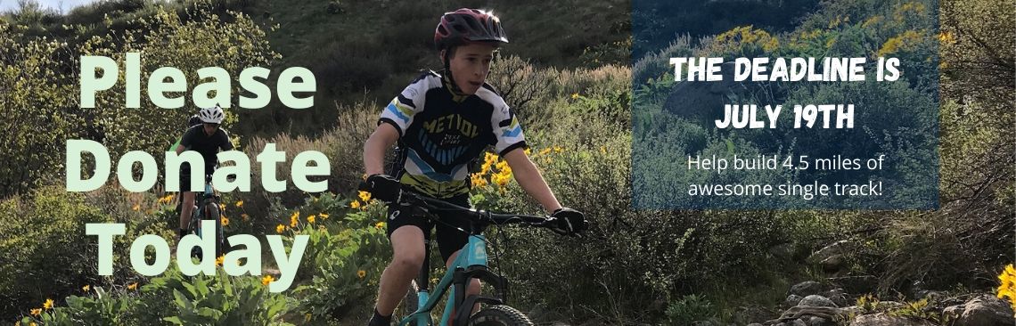 donate page header - youth rider on trail
