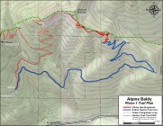 Alpine Baldy phase 1 trail plan