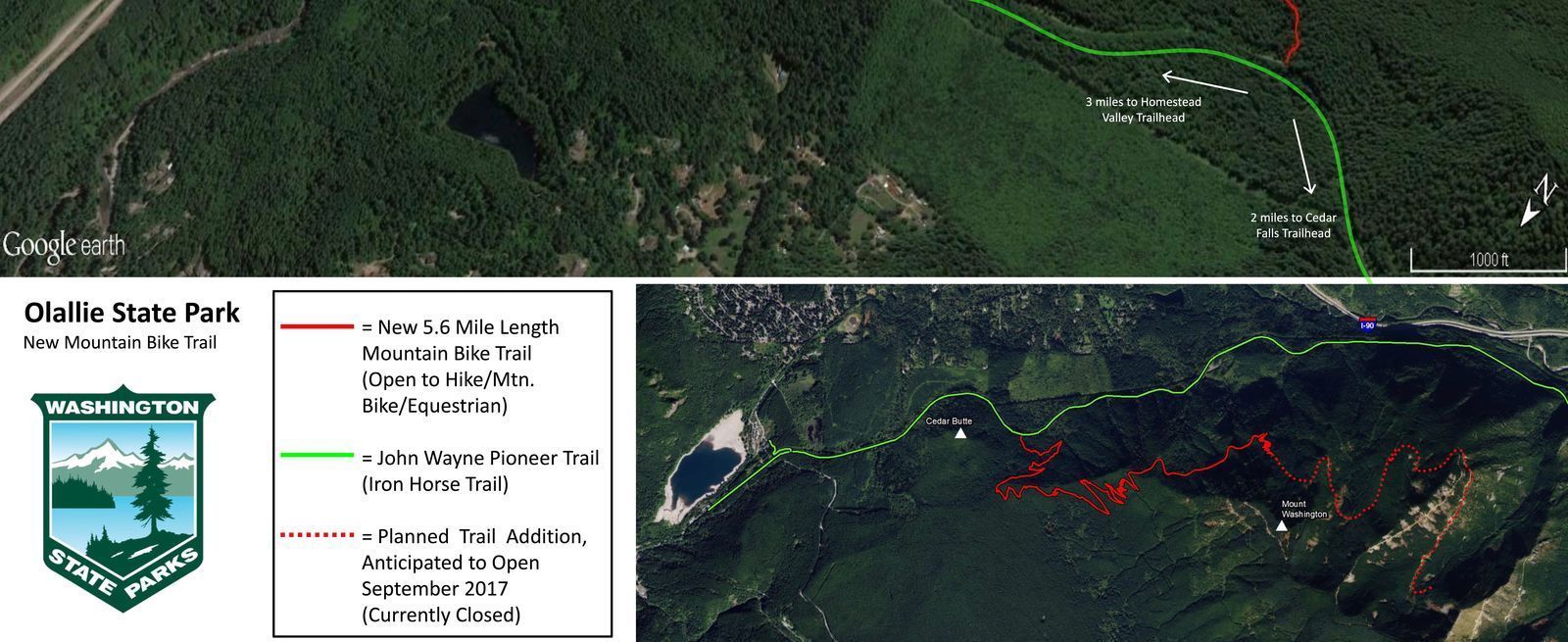 New Trail Opening in Olallie State Park on Saturday July 29th
