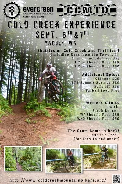 Join the Cold Creek Experience in Yacolt September 6&7!