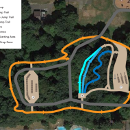 Trail map for Cedar Lanes Park