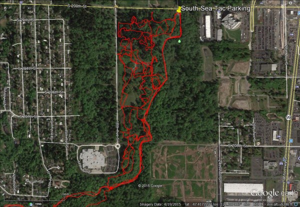 Map of South Seatac and Des Moines Creek Trail