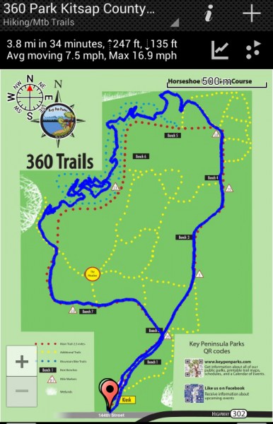 360 Park Trails- My Route