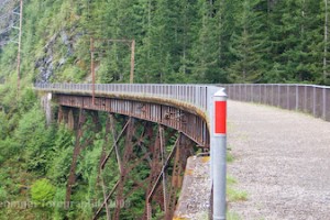 One of many trestle bridges